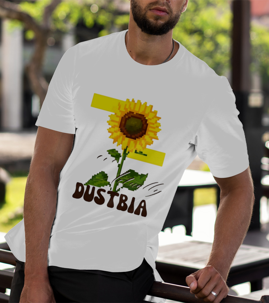Love Actually Dustbia Pixel Sunflower T-Shirt