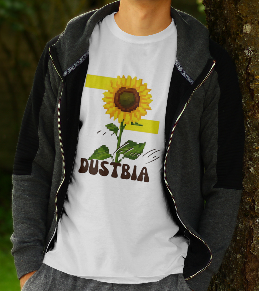Love Actually Dustbia Pixel Sunflower T-Shirt