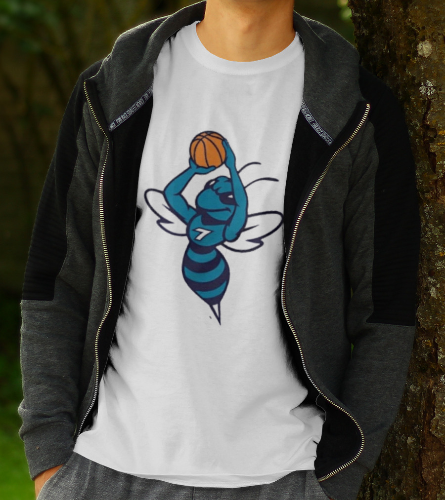 Original Charlotte Hornets Basketball Hornet Shooter T-Shirt