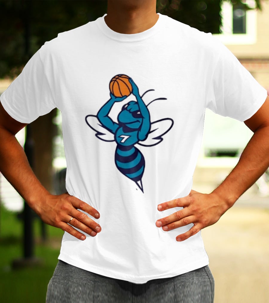 Original Charlotte Hornets Basketball Hornet Shooter T-Shirt