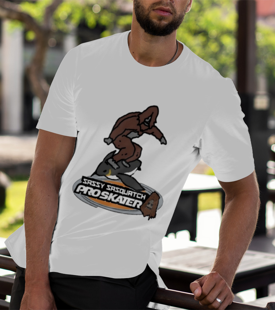 Sassy Sasquatch Pro Skater Meme T-Shirt