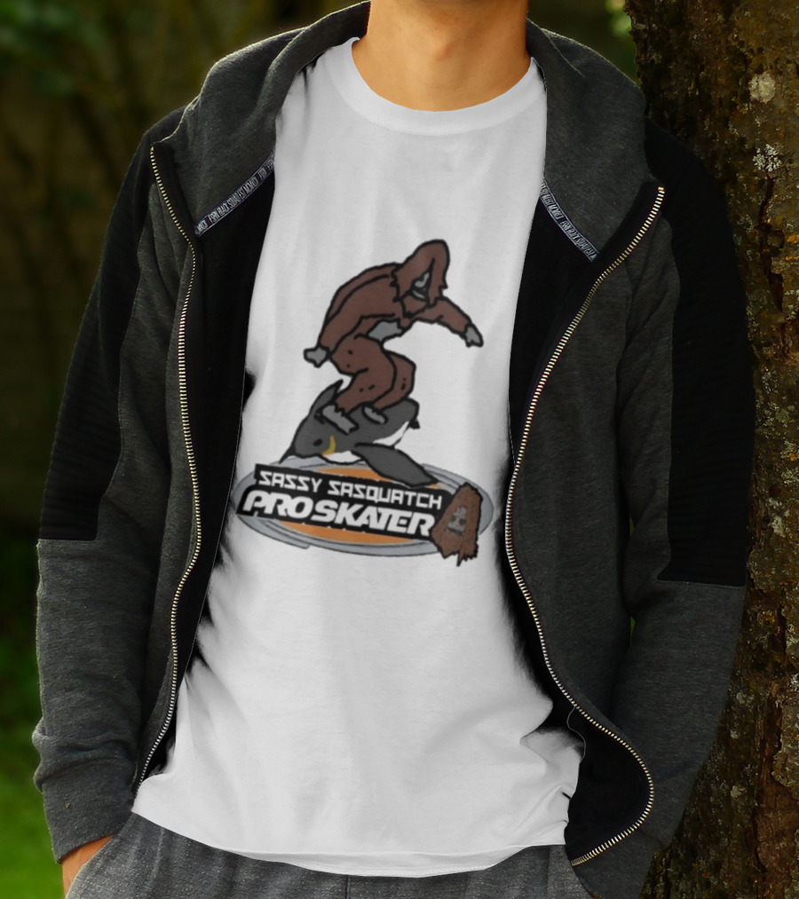 Sassy Sasquatch Pro Skater Meme T-Shirt