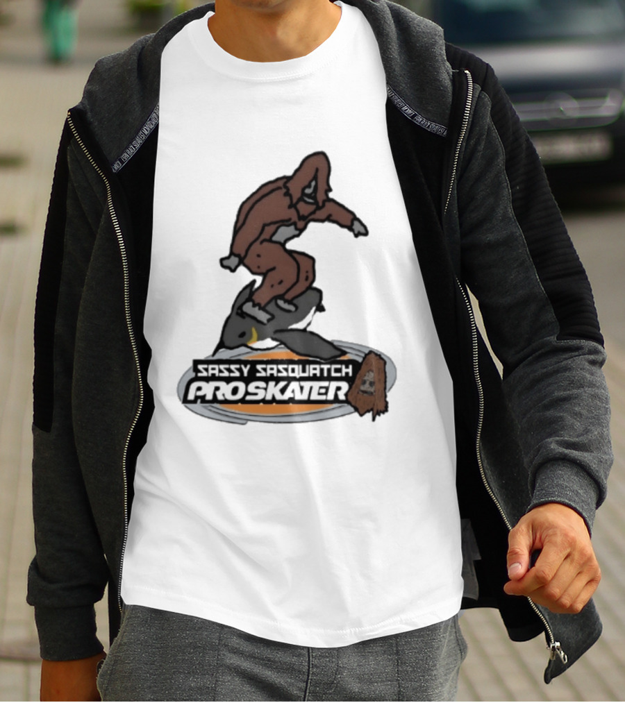 Sassy Sasquatch Pro Skater Meme T-Shirt