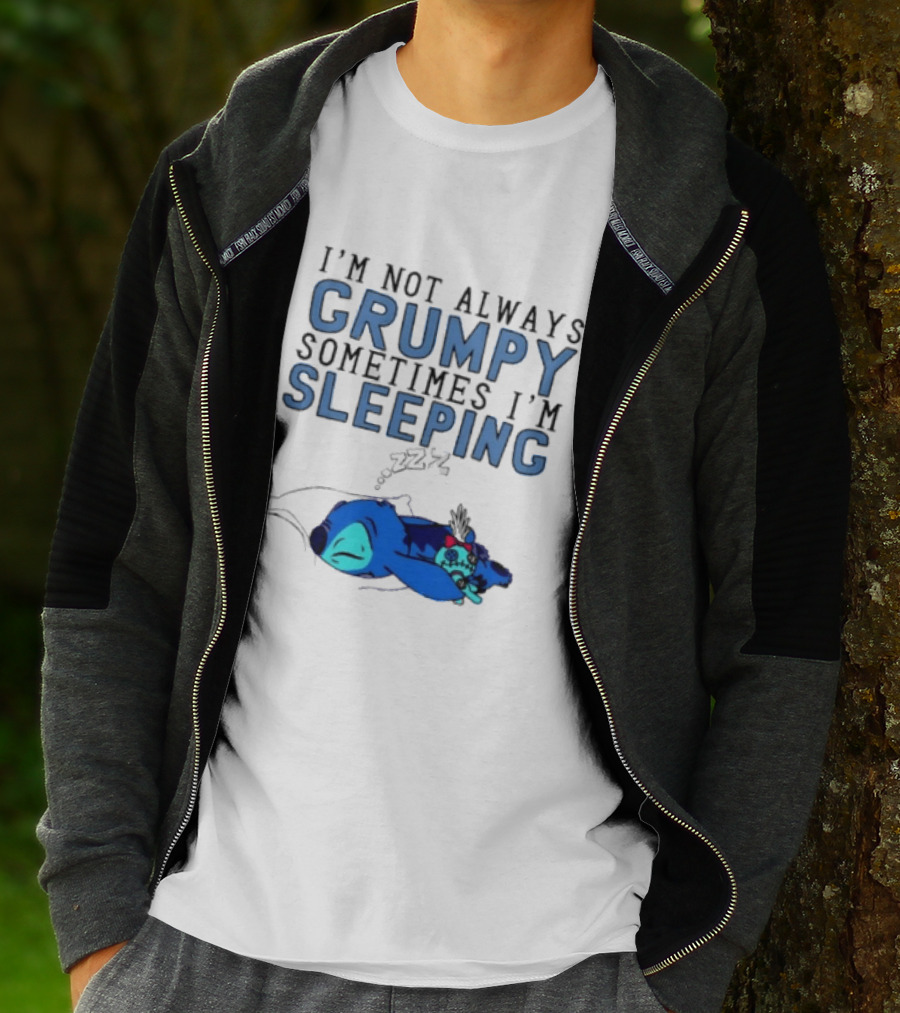 Stitch I'm Not Always Grumpy Sometimes I'm Sleeping Zzz T-Shirt