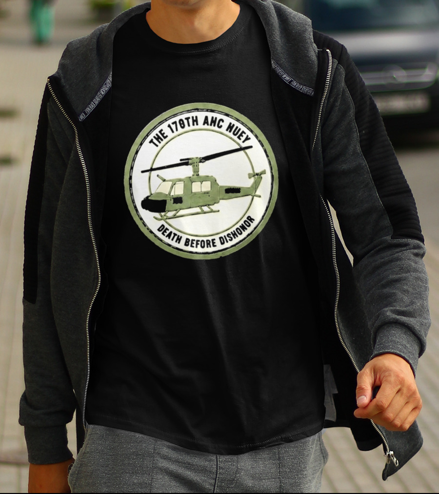 The 178th AHC Huey Death Before Dishonor Helicopter T-Shirt