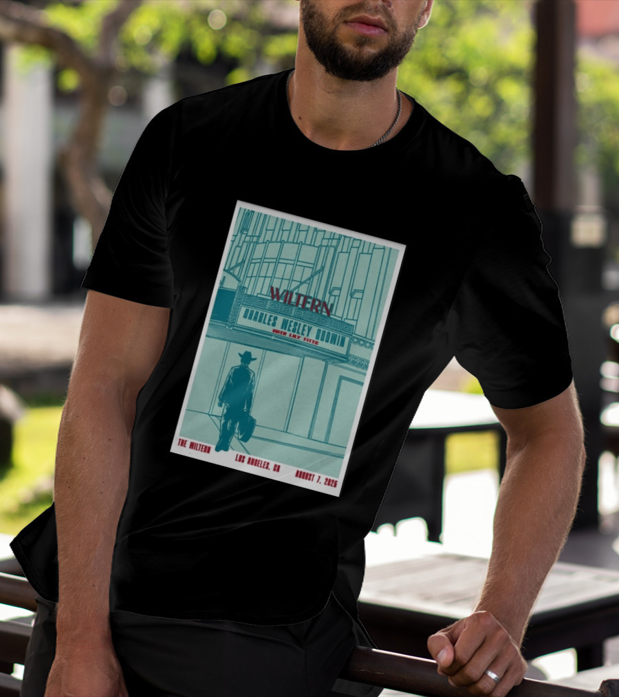 Charles Wesley Godwin Live At The Wiltern With Lilly Hiatt August 7 2026 Los Angeles CA T-Shirt