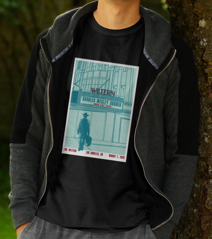 Charles Wesley Godwin Live At The Wiltern With Lilly Hiatt August 7 2026 Los Angeles CA T-Shirt