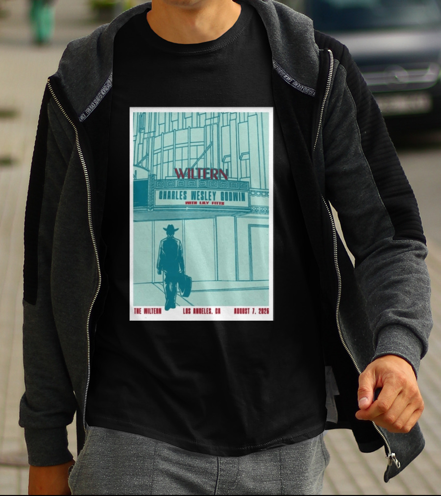 Charles Wesley Godwin Live At The Wiltern With Lilly Hiatt August 7 2026 Los Angeles CA T-Shirt