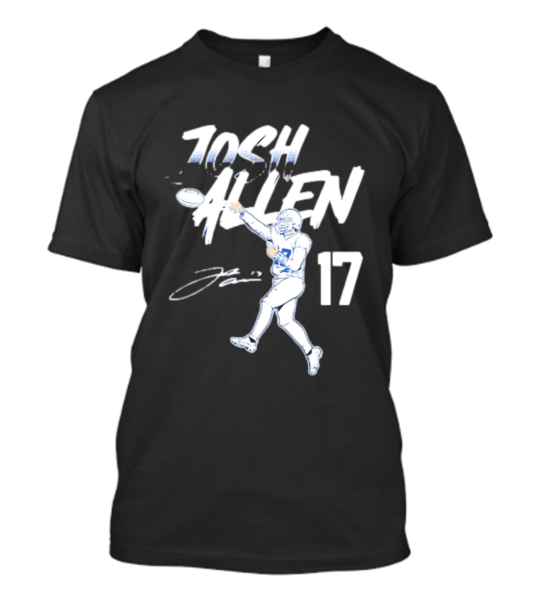 Josh Allen 17 Buffalo Bills Throwing T-Shirt