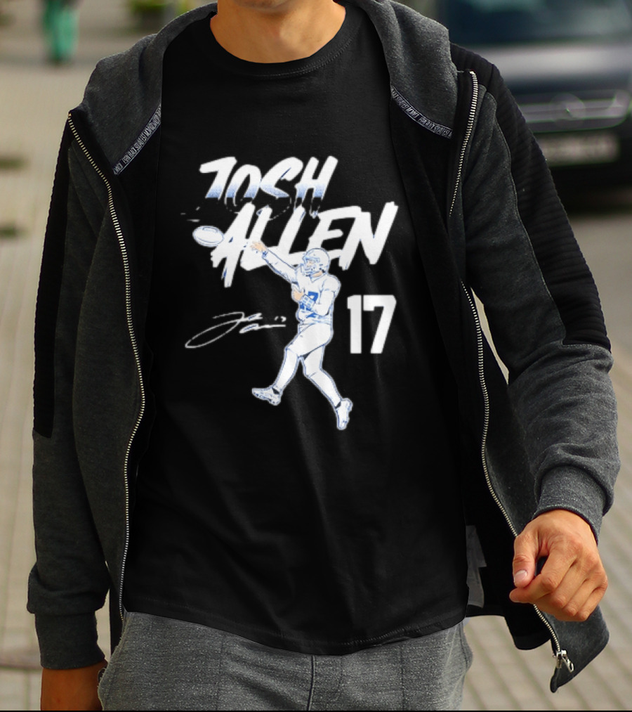 Josh Allen 17 Buffalo Bills Throwing T-Shirt
