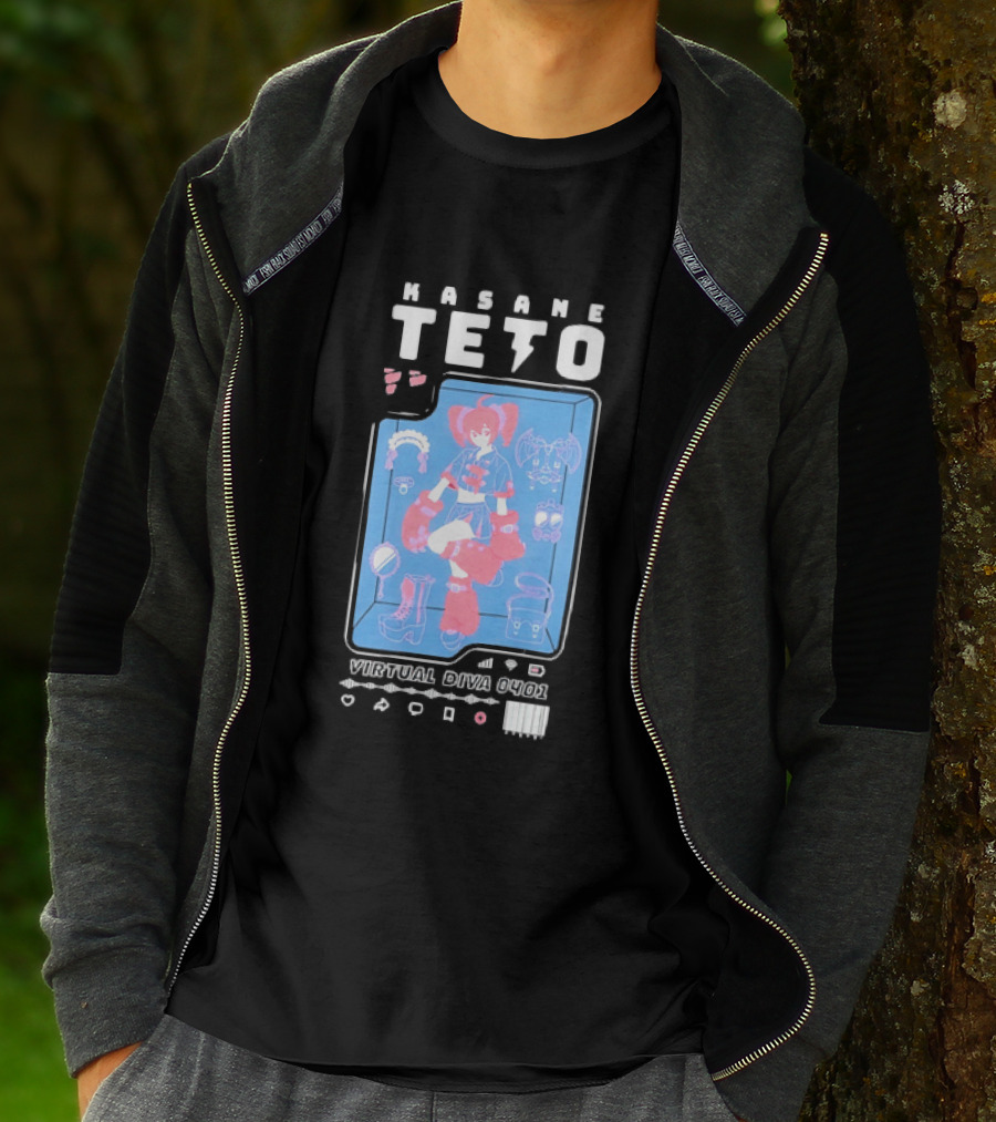 Kasane Teto Virtual Diva 0401 Vocaloid Anime Accessories And Outfit Collection T-Shirt