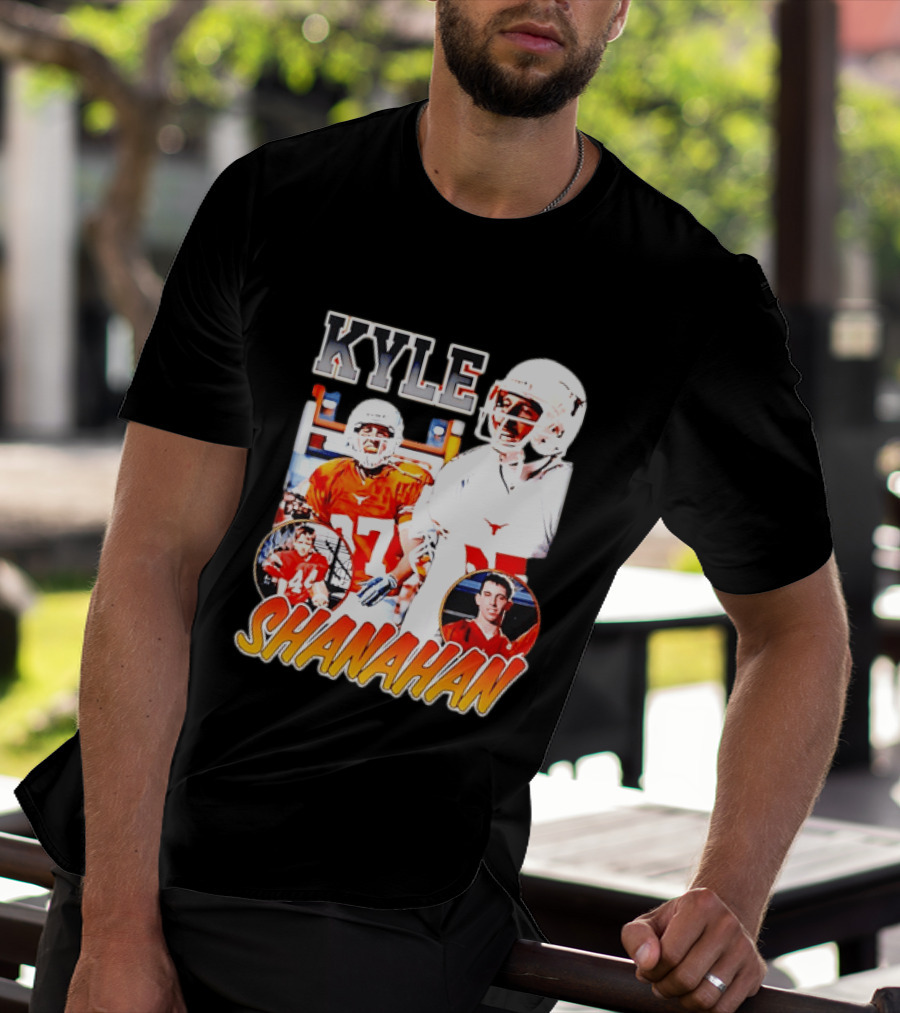 Kyle Shanahan Texas Longhorns Football Legend Player Number 17 T-Shirt