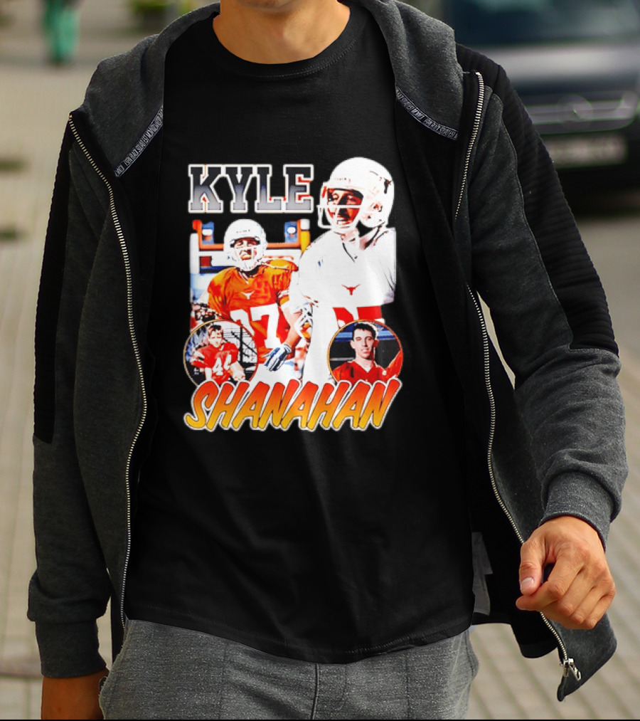 Kyle Shanahan Texas Longhorns Football Legend Player Number 17 T-Shirt
