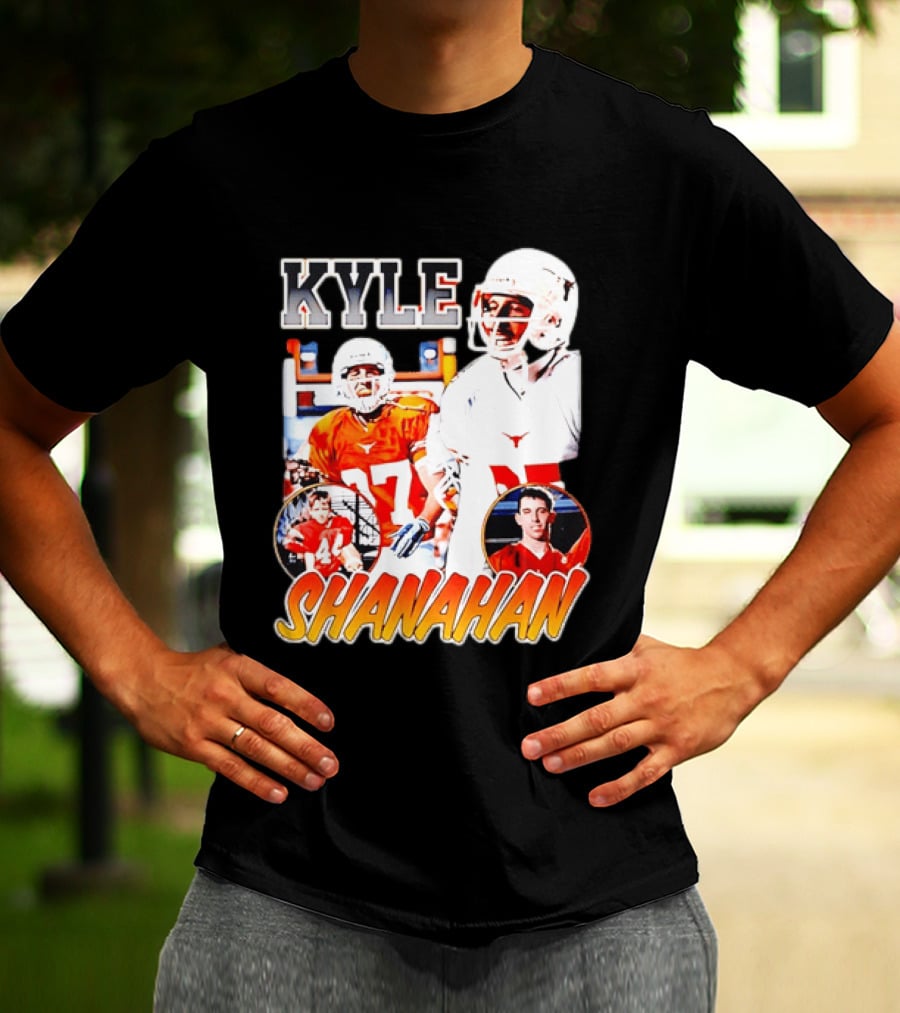 Kyle Shanahan Texas Longhorns Football Legend Player Number 17 T-Shirt