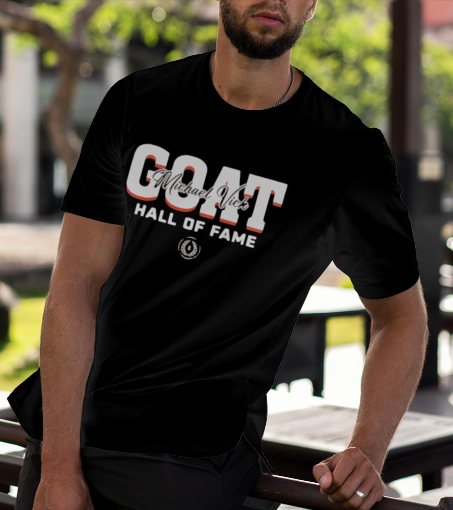 GOAT Michael Vick Hall Of Fame Virginia Tech Hokies 2025 T-Shirt