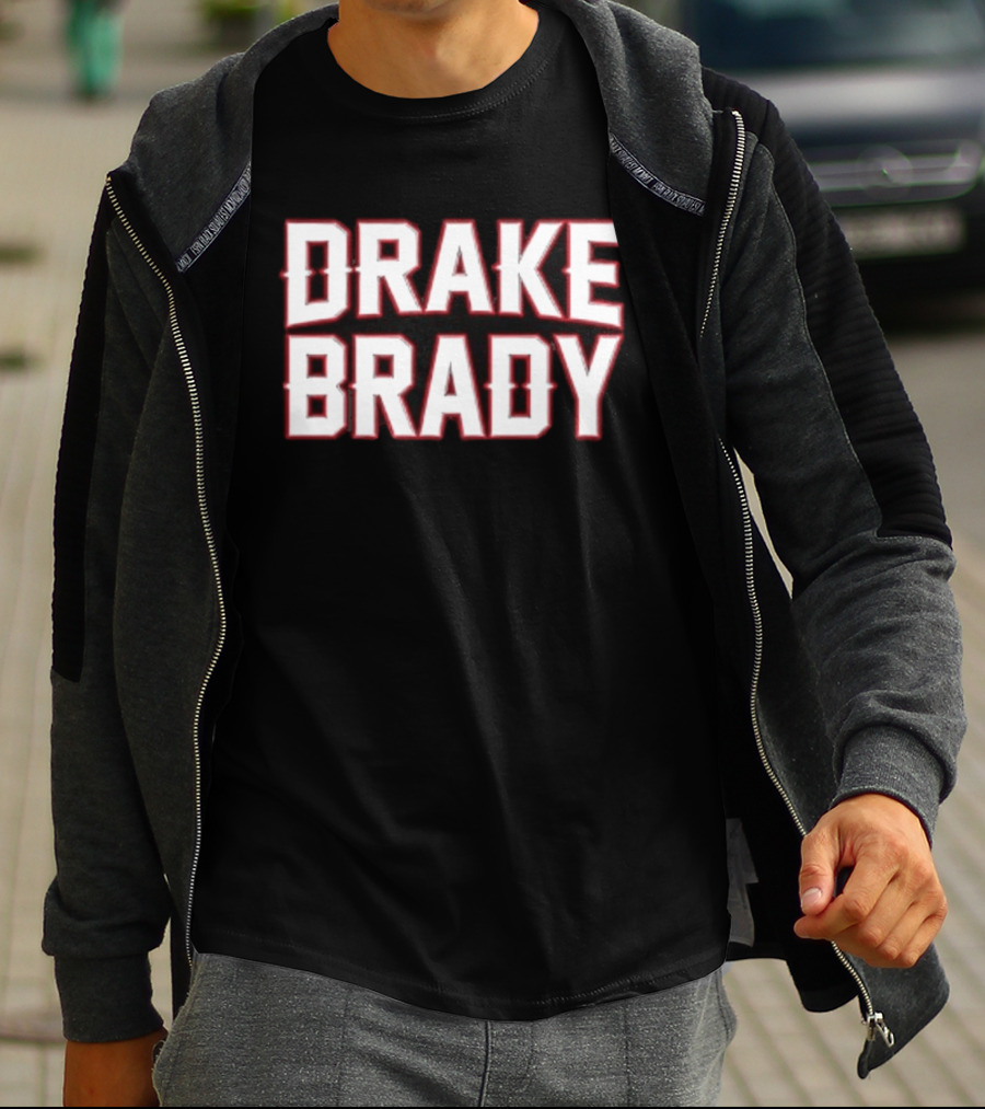 Drake Brady Bold Lettering Sports Fusion T-Shirt