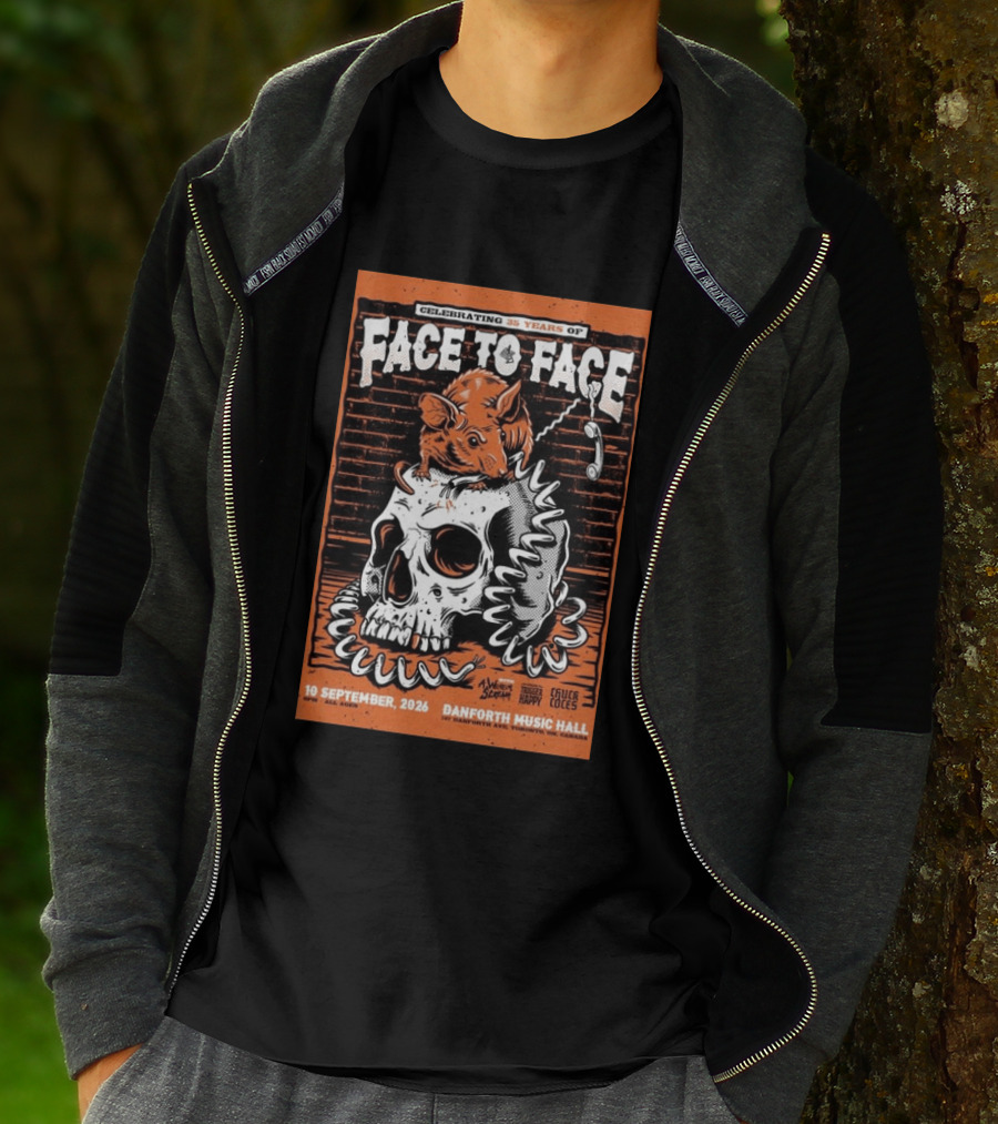 Celebrating 35 Years Of Face To Face In Toronto Sept 10 2026 Danforth Music Hall T-Shirt