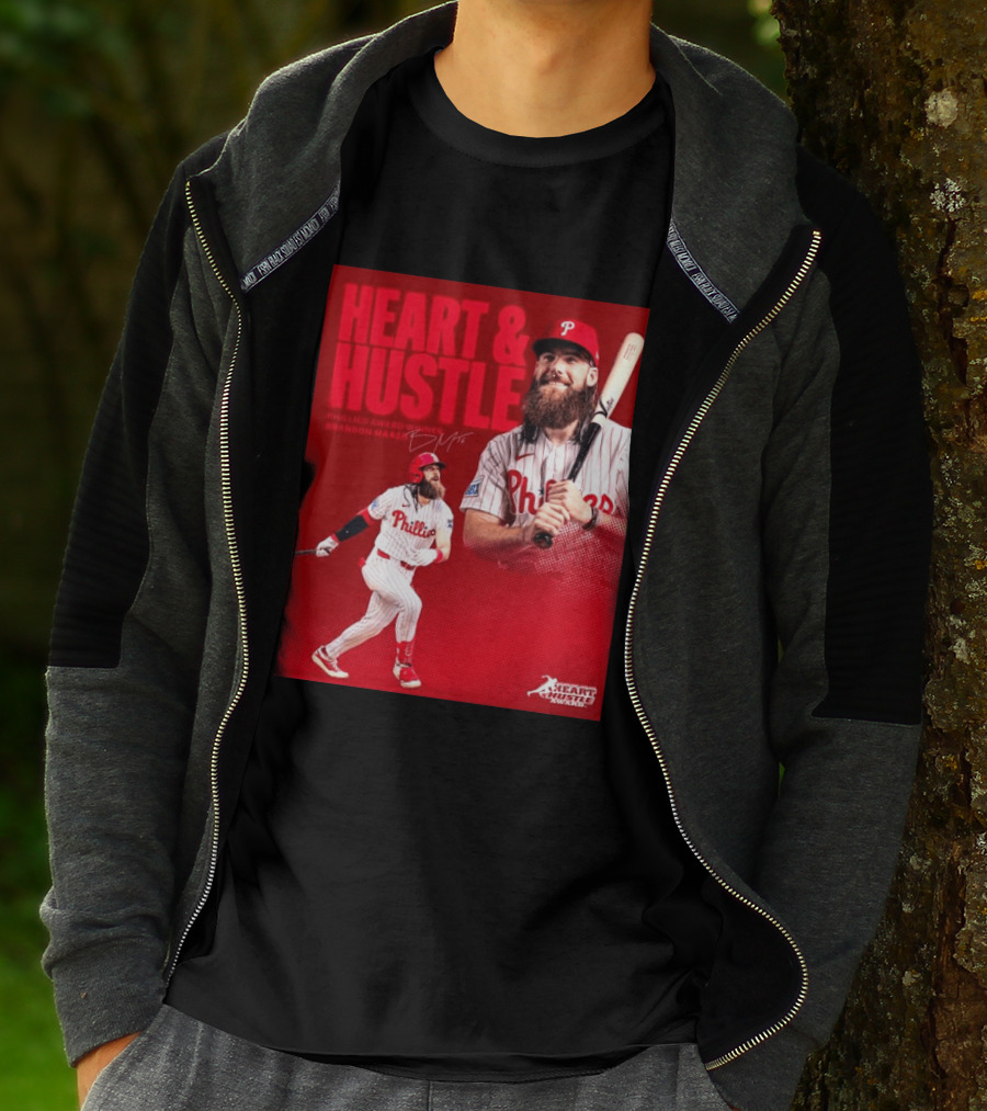Philadelphia Phillies Heart & Hustle Award Winner Brandon Marsh T-Shirt