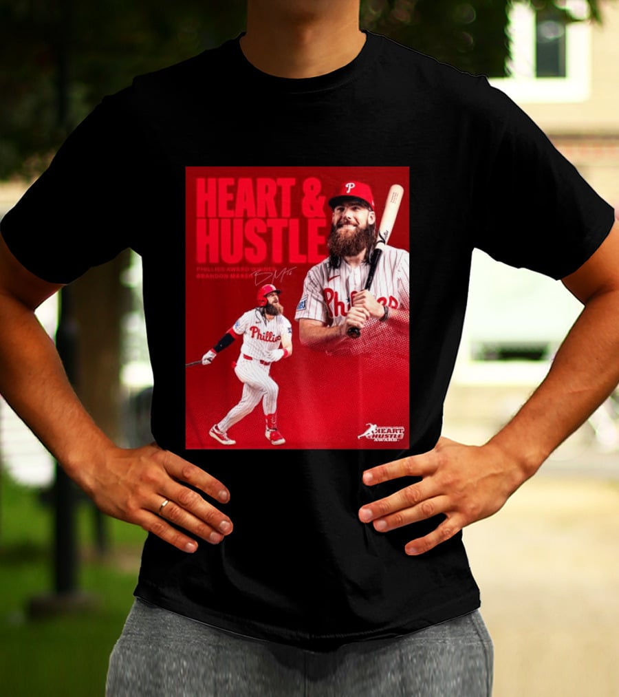 Philadelphia Phillies Heart & Hustle Award Winner Brandon Marsh T-Shirt
