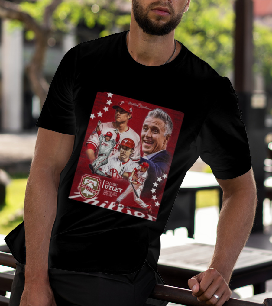 Phillies Nation Chase Utley 2026 Wall Of Fame Inductee Phillies T-Shirt