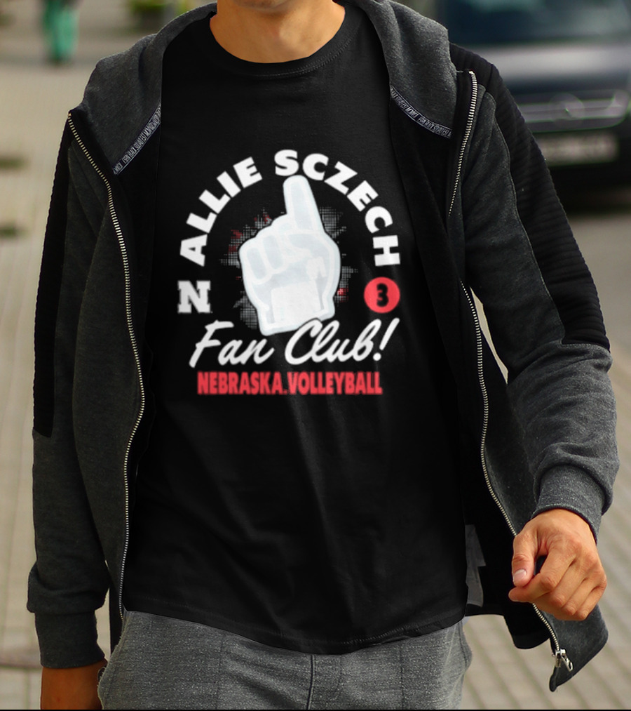 Allie Sczech Fan Club Nebraska Volleyball 3 T-Shirt