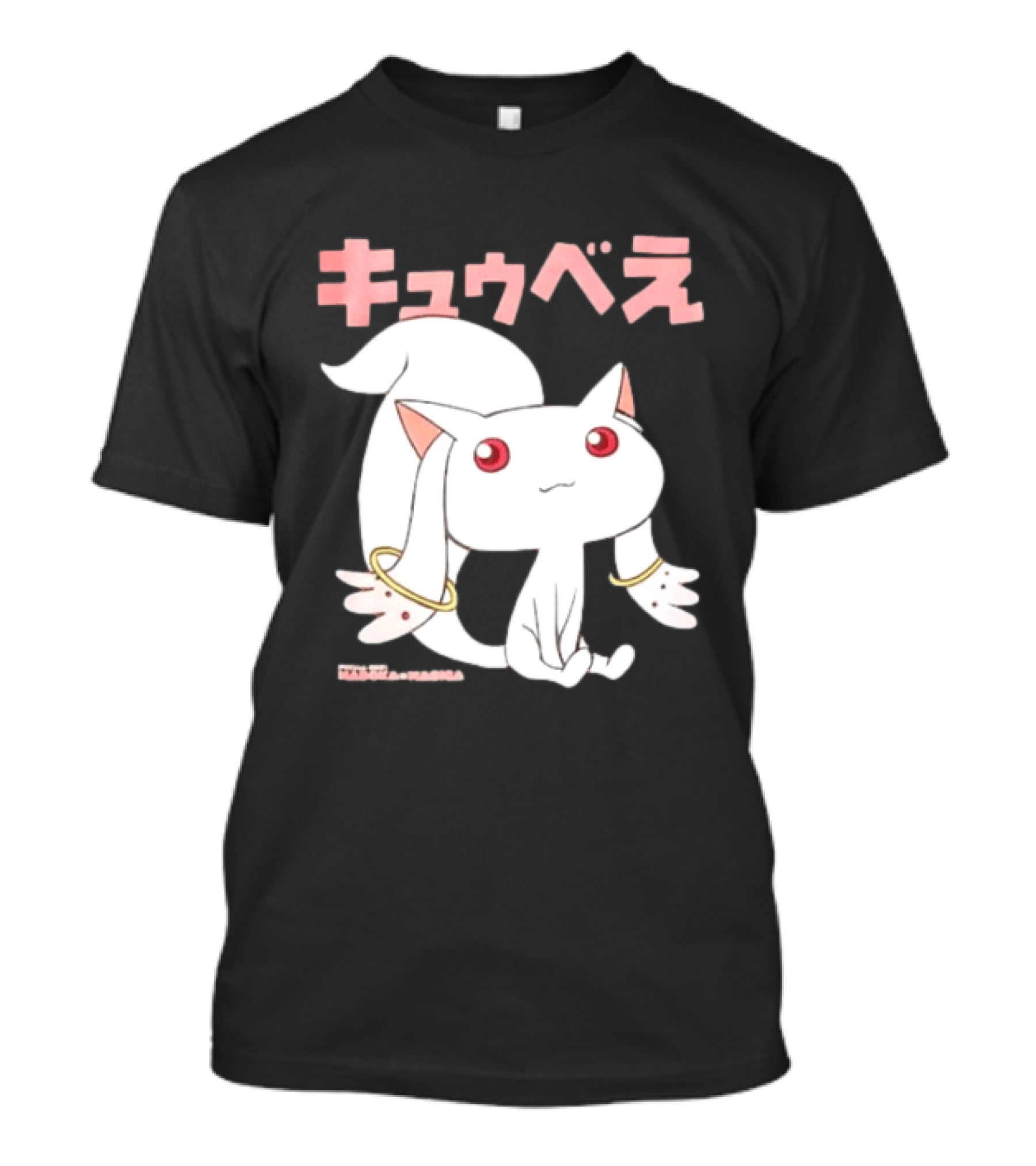 Puella Magi Madoka Magica Kyubey Anime Character Red Eyes T-Shirt