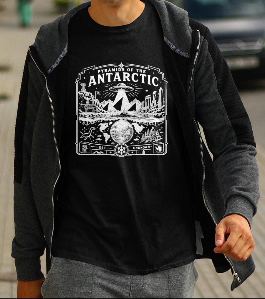 Pyramids Of The Antarctic UFO Ancient Ruins Est Unknown Antarctica T-Shirt