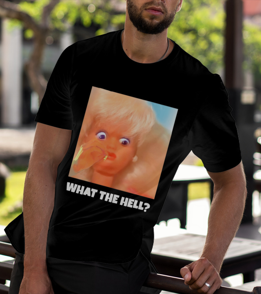 What The Hell Doll Meme Reaction Funny Expression T-Shirt