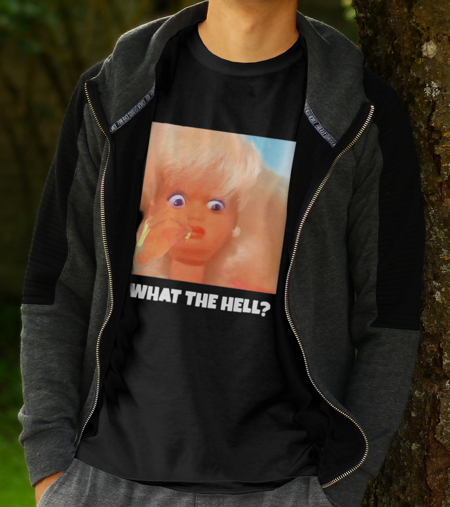 What The Hell Doll Meme Reaction Funny Expression T-Shirt