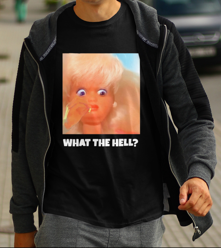 What The Hell Doll Meme Reaction Funny Expression T-Shirt