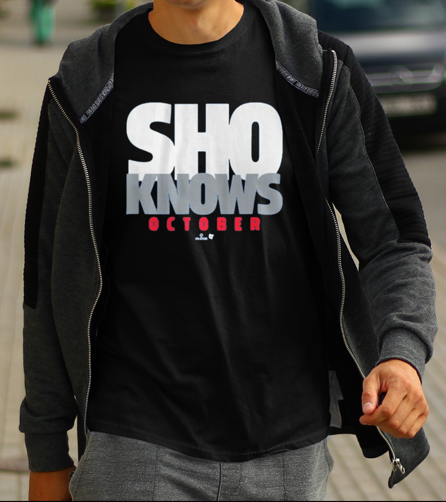 Shohei Ohtani Sho Knows October Bold Statement Athlete T-Shirt