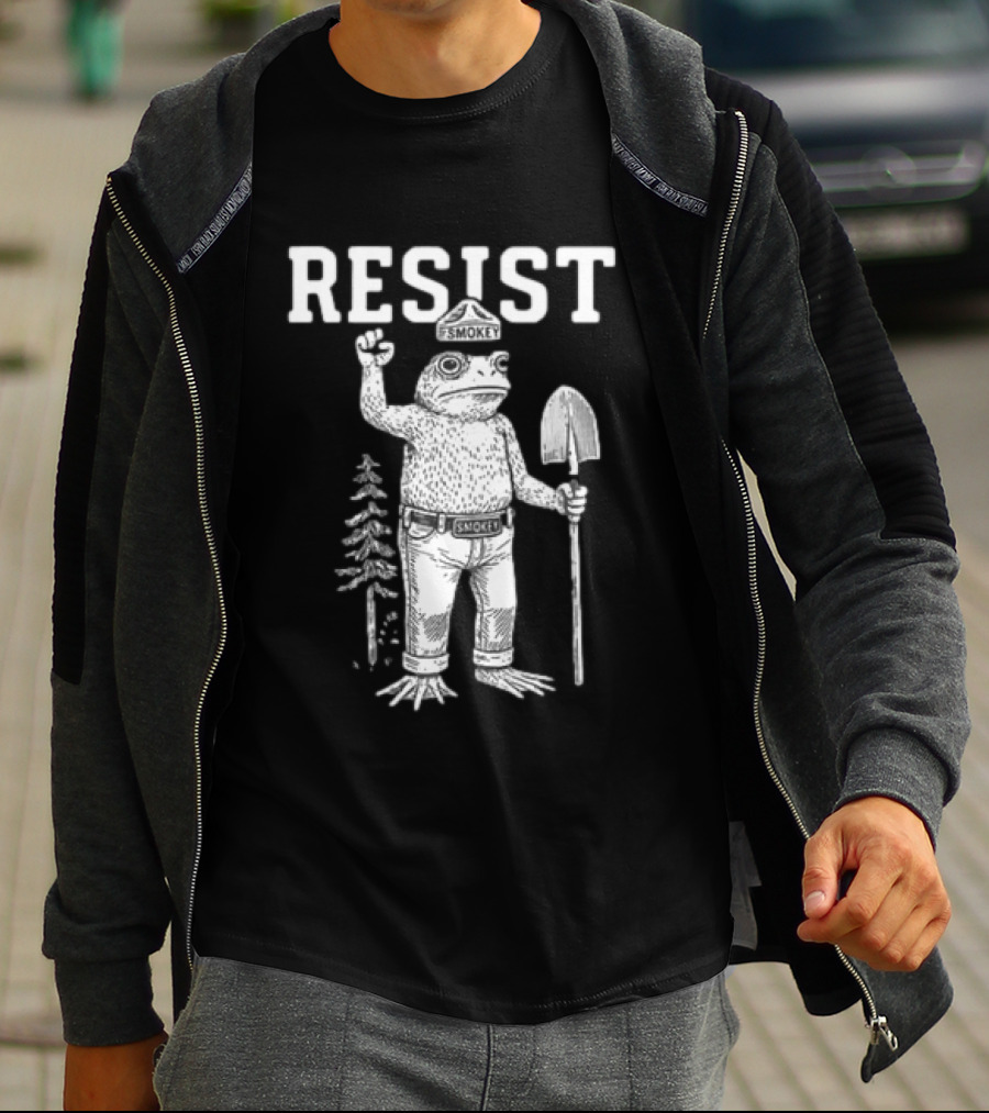 Resist Smokey Frog Portland Original Free Hat T-Shirt