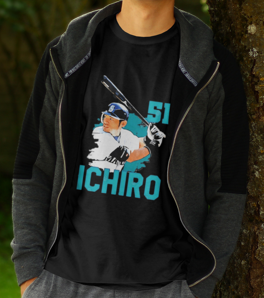 Ichiro Suzuki 51 Seattle Mariners MLB Baseball T-Shirt