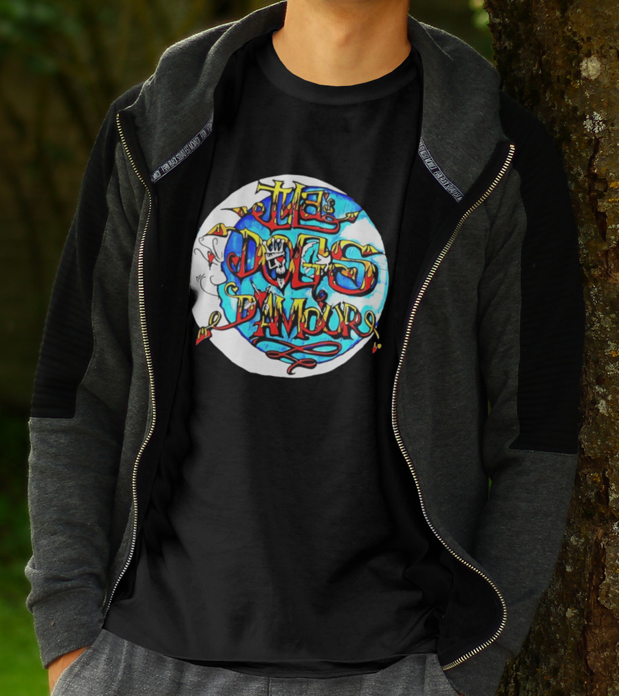 The Dogs D'Amour Iconic Band Logo Vibrant Skull T-Shirt