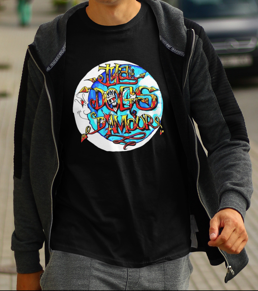 The Dogs D'Amour Iconic Band Logo Vibrant Skull T-Shirt