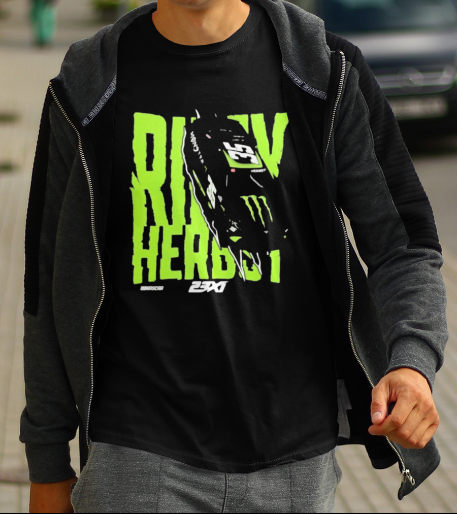 Riley Herbst 2023 23XI NASCAR Monster Energy Racing 98 T-Shirt