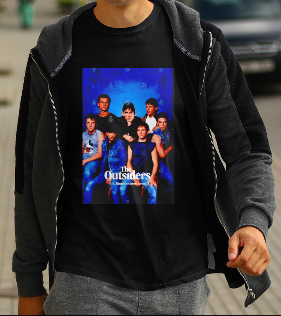 The Outsiders S E Hinton's Classic Novel Cover Group T-Shirt