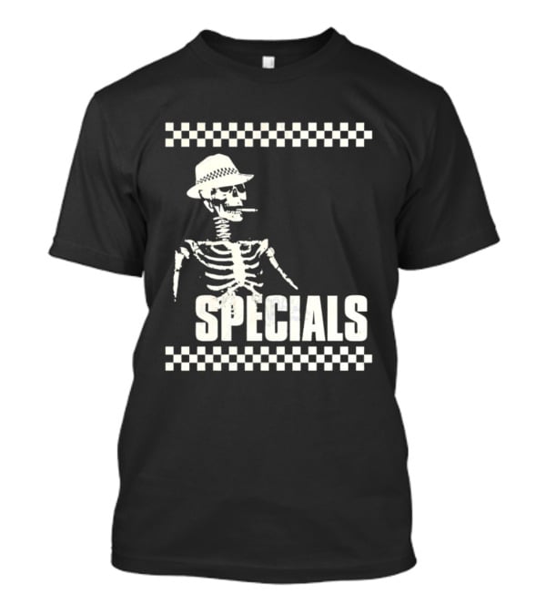 The Specials Skeleton Ska Band 2 Tone Distressed T-Shirt