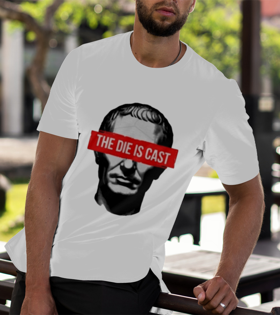 Julius Caesar The Die Is Cast Roman Historical Bust T-Shirt