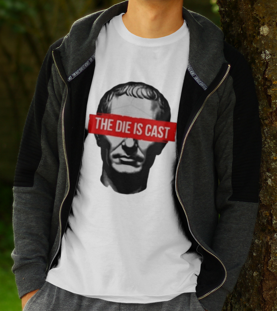 Julius Caesar The Die Is Cast Roman Historical Bust T-Shirt