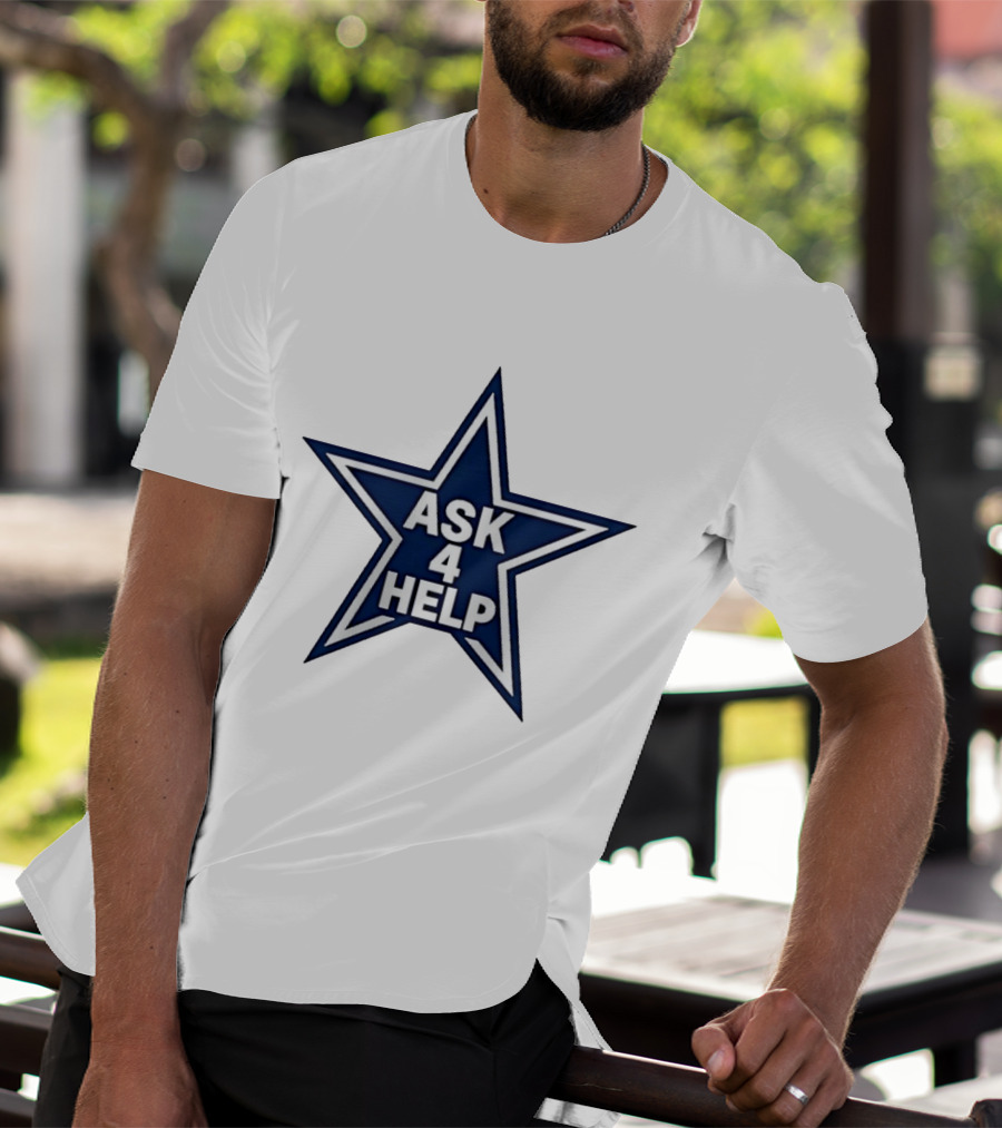 Dallas Cowboys Classic Ask 4 Help Star T-Shirt
