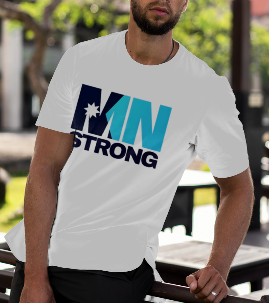MN Strong Minneapolis Minnesota Kiss Cut Star T-Shirt