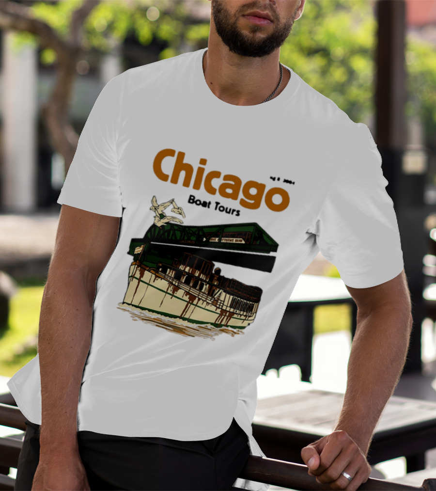 Dave Matthews Band Chicago Boat Tours August 8 2004 Vintage Concert T-Shirt