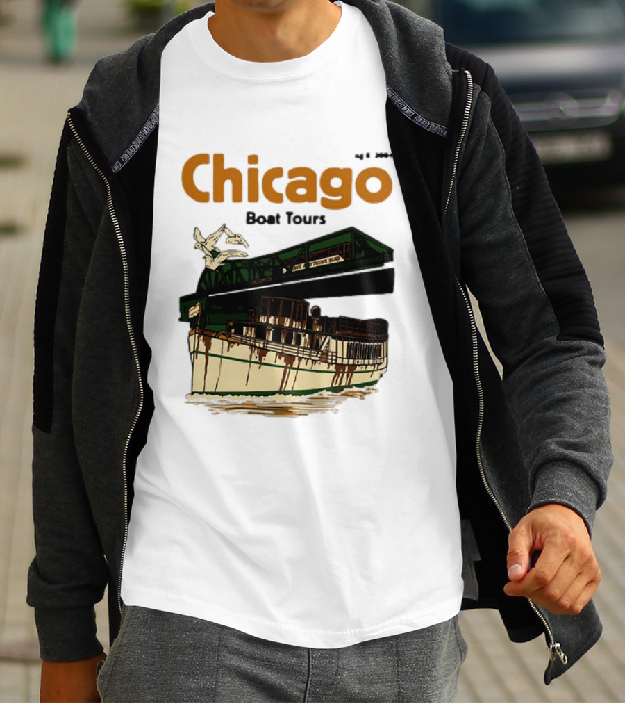 Dave Matthews Band Chicago Boat Tours August 8 2004 Vintage Concert T-Shirt