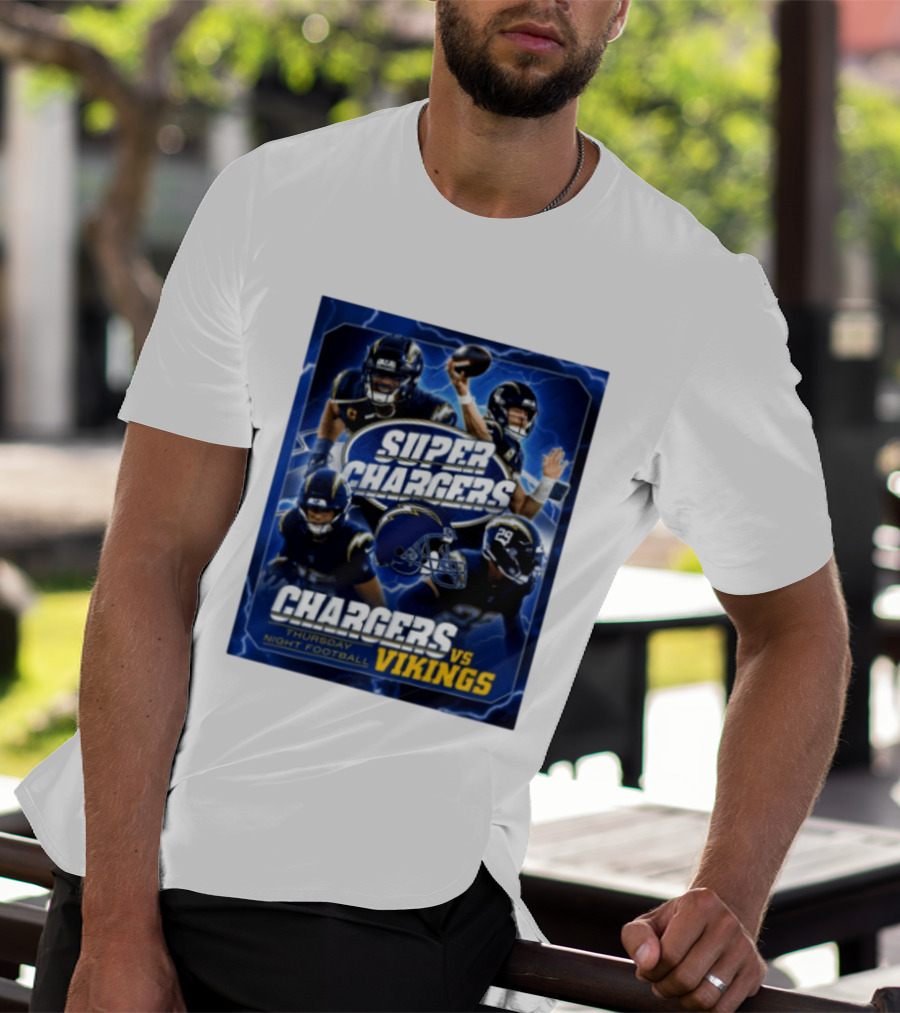 Super Chargers Vs Vikings Thursday Night Football 2025 T-Shirt