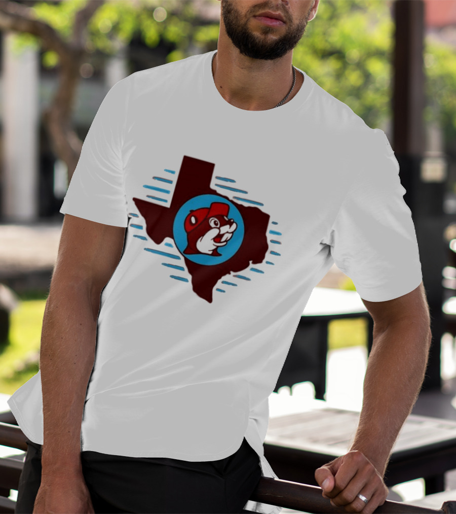 Buc Ees Texas Beaver Icon State Outline Trending T-Shirt
