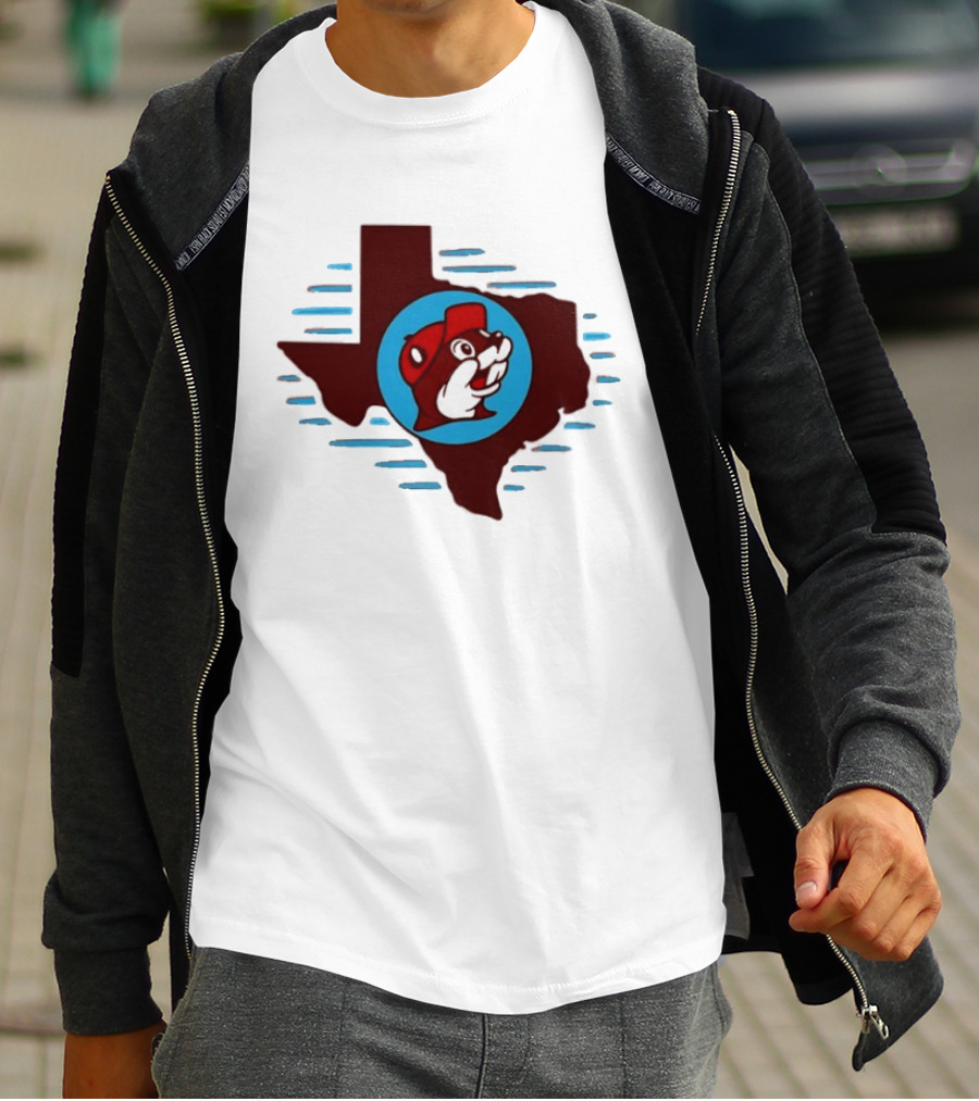 Buc Ees Texas Beaver Icon State Outline Trending T-Shirt