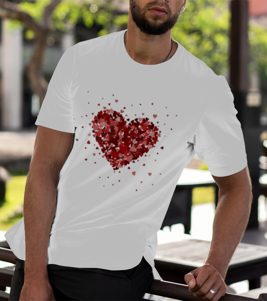 Romantic Valentine Tiny Hearts Xoxo Love T-Shirt