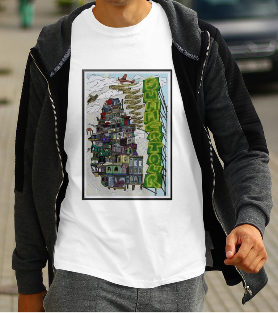 Phish Summer Tour 2025 With Signposts And Plane T-Shirt