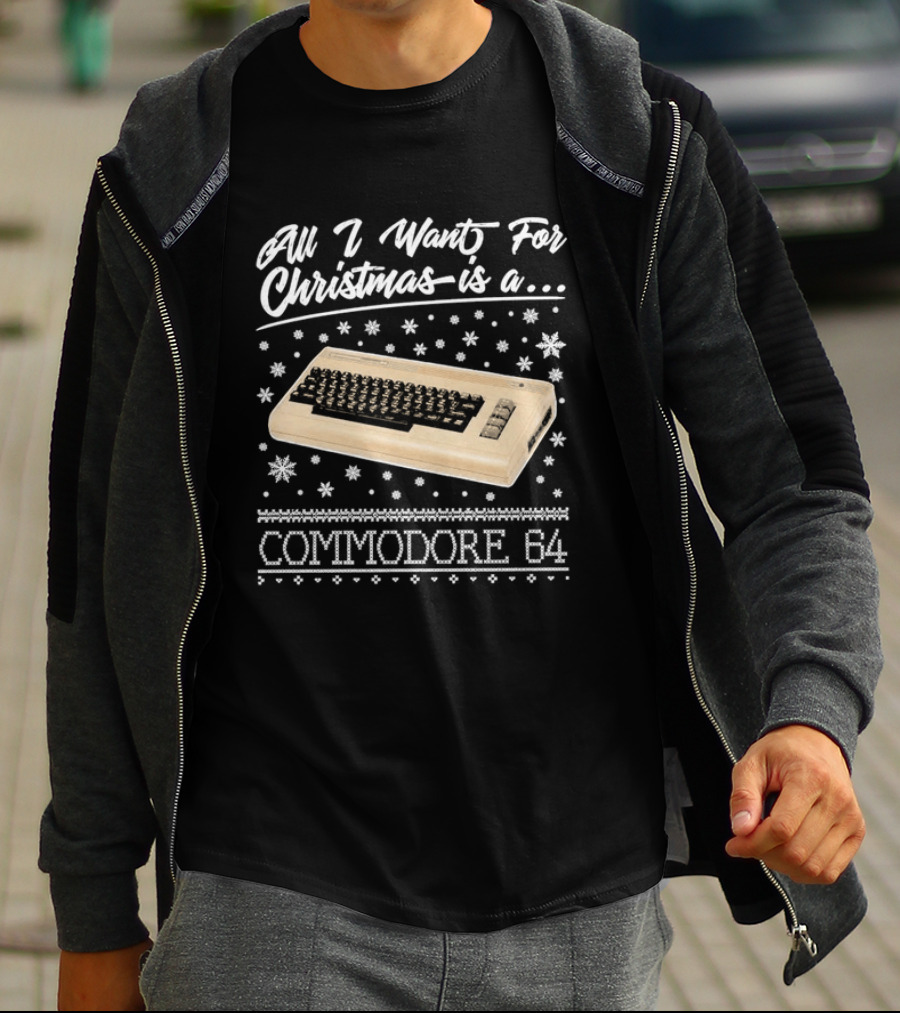 All I Want For Christmas Is A Commodore 64 Nostalgia T-Shirt